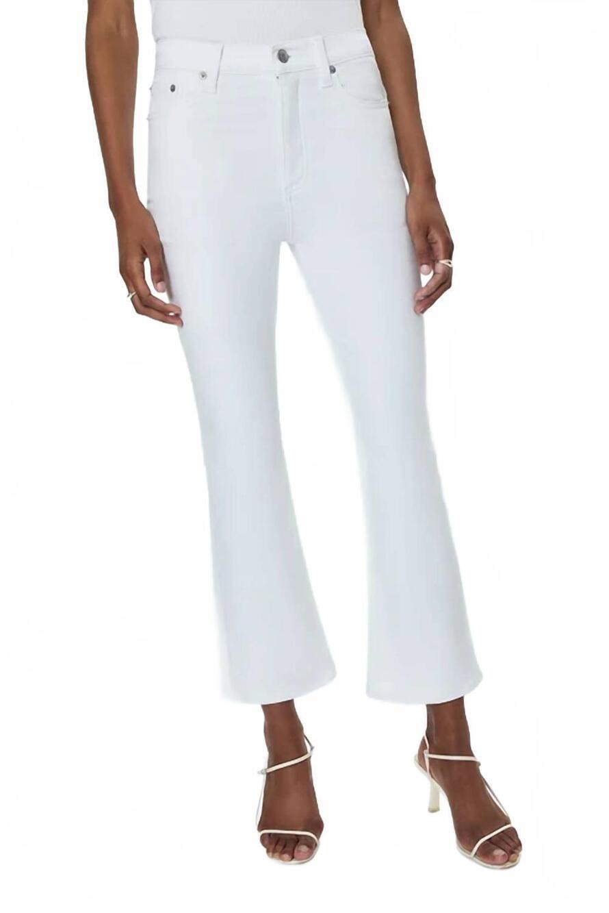 NEW PISTOLA lennon hi rise crop boot jeans in vivid white